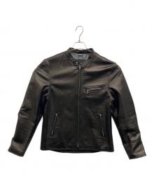 BURBERRY BLACK LABEL（バーバリーブラックレーベル）の古着「ラムレザージャケット」｜ブラウン