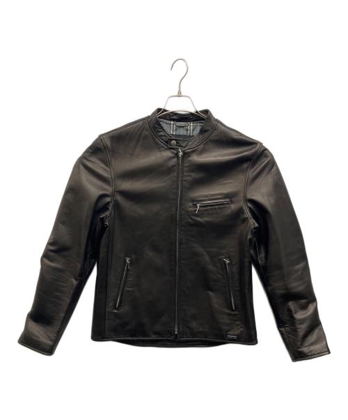 BURBERRY BLACK LABEL（バーバリーブラックレーベル）BURBERRY BLACK LABEL (バーバリーブラックレーベル) ラムレザージャケット ブラウン サイズ:Lの古着・服飾アイテム