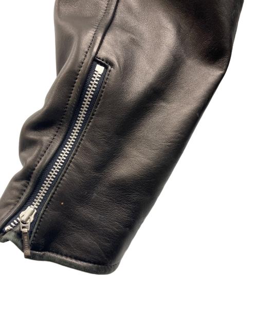 BURBERRY BLACK LABEL（バーバリーブラックレーベル）BURBERRY BLACK LABEL (バーバリーブラックレーベル) ラムレザージャケット ブラウン サイズ:Lの古着・服飾アイテム