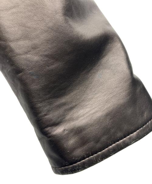 BURBERRY BLACK LABEL（バーバリーブラックレーベル）BURBERRY BLACK LABEL (バーバリーブラックレーベル) ラムレザージャケット ブラウン サイズ:Lの古着・服飾アイテム