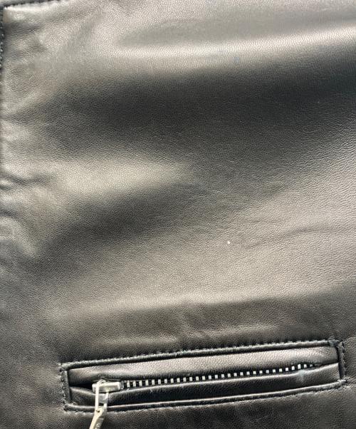 BURBERRY BLACK LABEL（バーバリーブラックレーベル）BURBERRY BLACK LABEL (バーバリーブラックレーベル) ラムレザージャケット ブラウン サイズ:Lの古着・服飾アイテム