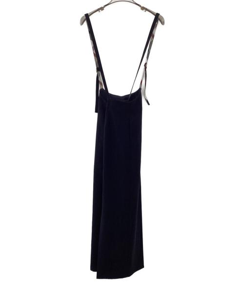 BLUE LABEL CRESTBRIDGE（ブルーレーベルクレストブリッジ）BLUE LABEL CRESTBRIDGE (ブルーレーベルクレストブリッジ) マットツイルサロペット ネイビー サイズ:38の古着・服飾アイテム