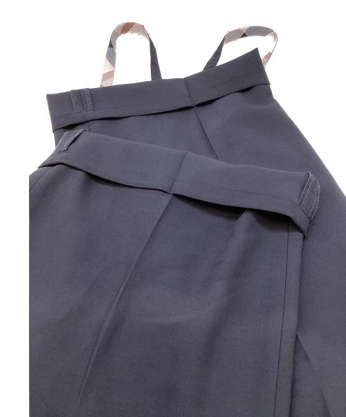 BLUE LABEL CRESTBRIDGE（ブルーレーベルクレストブリッジ）BLUE LABEL CRESTBRIDGE (ブルーレーベルクレストブリッジ) マットツイルサロペット ネイビー サイズ:38の古着・服飾アイテム