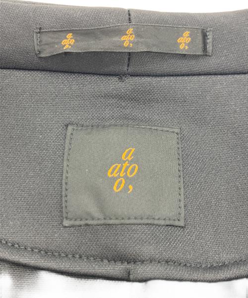 ato（アトウ）ato (アトウ) DOUBLE KNIT JACKET ブラック サイズ:46の古着・服飾アイテム