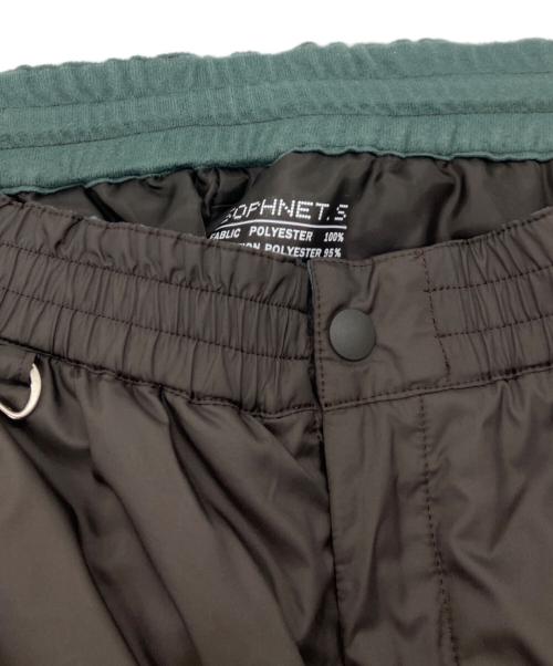 SOPHNET.（ソフネット）SOPHNET. (ソフネット) MICRO TAFFETA PUFFER PANTS グレー×ブルー サイズ:Sの古着・服飾アイテム