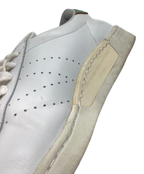 VISVIM（ビズビム）VISVIM (ビズビム) CORDA-FOLK　レザースニーカー ホワイト×グリーン サイズ:9の古着・服飾アイテム