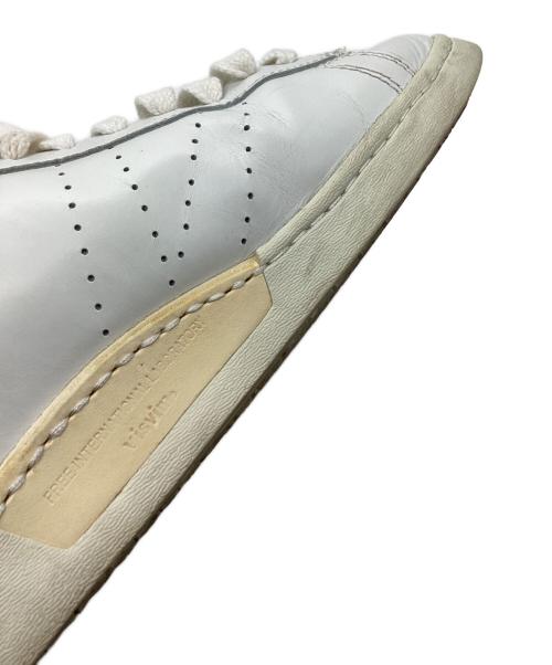 VISVIM（ビズビム）VISVIM (ビズビム) CORDA-FOLK　レザースニーカー ホワイト×グリーン サイズ:9の古着・服飾アイテム