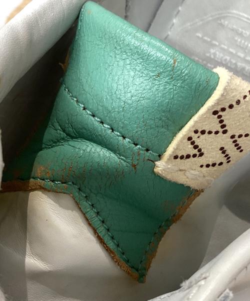 VISVIM（ビズビム）VISVIM (ビズビム) CORDA-FOLK　レザースニーカー ホワイト×グリーン サイズ:9の古着・服飾アイテム