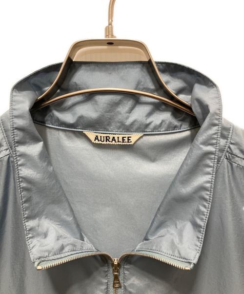 AURALEE（オーラリー）AURALEE (オーラリー) LIGHT NYLON HALF ZIP P/O ブルー サイズ:3の古着・服飾アイテム