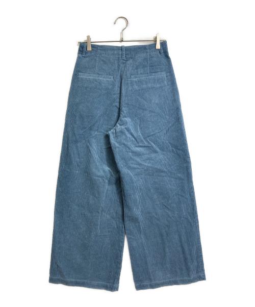 JOURNAL STANDARD relume（ジャーナルスタンダード レリューム）JOURNAL STANDARD relume (ジャーナルスタンダード レリューム) ウォッシャブルコーデュロイタックワイドパンツ ブルー サイズ:38の古着・服飾アイテム