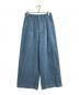 JOURNAL STANDARD relume（ジャーナルスタンダード レリューム）の古着「ウォッシャブルコーデュロイタックワイドパンツ」｜ブルー