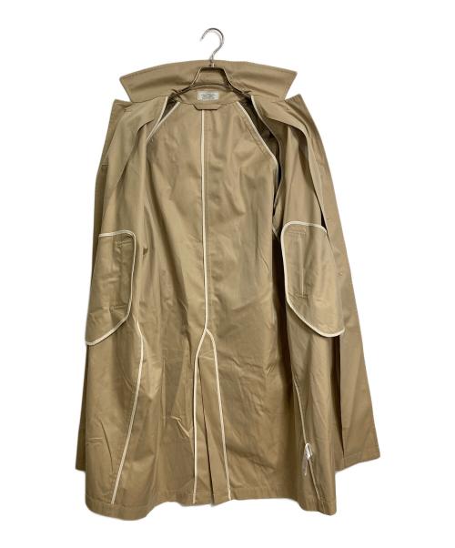 JOURNAL STANDARD relume（ジャーナルスタンダード レリューム）JOURNAL STANDARD relume (ジャーナルスタンダード レリューム) スーピマコットンステンカラーコート　ロングコート　オフィスカジュアル　セレモニー　25年モデル ベージュ サイズ:38の古着・服飾アイテム