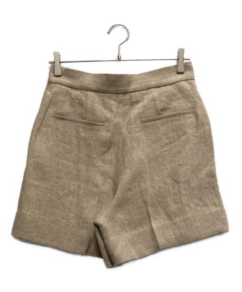 Plage（プラージュ）Plage (プラージュ) R'IAM リネンハイウエストショートパンツ ベージュ サイズ:38の古着・服飾アイテム