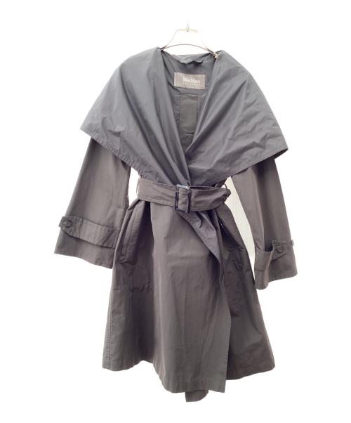 MaxMara RAINWEAR（マックスマーラ レインコート）MaxMara RAINWEAR (マックスマーラ レインコート) フーデッドコート グレー サイズ:38の古着・服飾アイテム