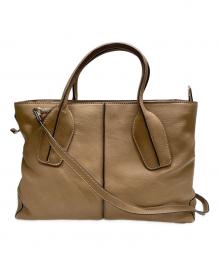 TOD'S（トッズ）の古着「2WAYショルダーバッグ」｜ベージュ