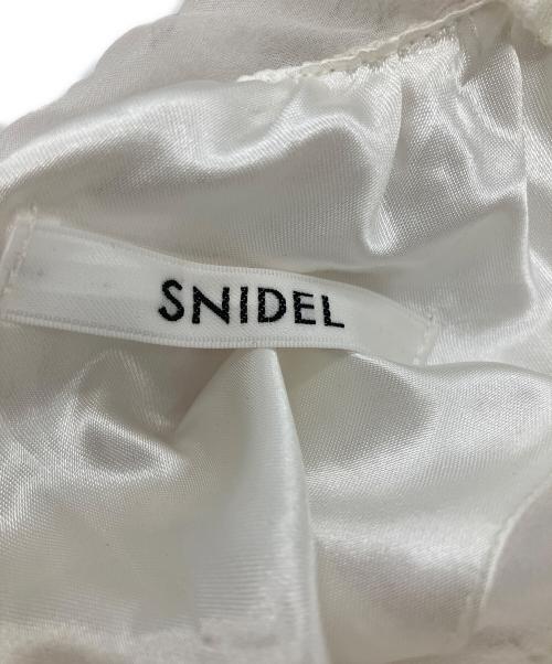 Snidel（スナイデル）Snidel (スナイデル) バックリボンシフォンワンピース ホワイト サイズ:1の古着・服飾アイテム