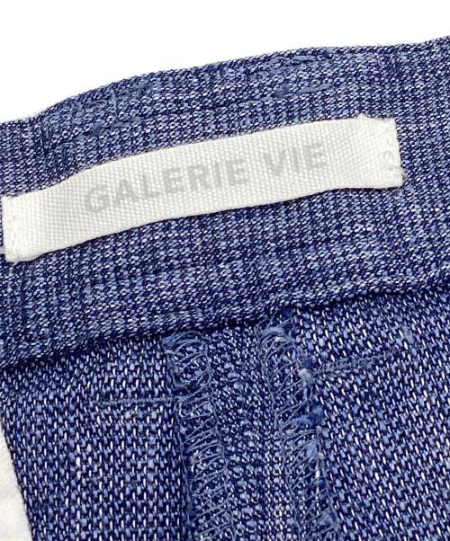 GALERIE VIE（ギャルリーヴィー）GALERIE VIE (ギャルリーヴィー) コットンリネンストレッチ マリンクロップドパンツ インディゴ サイズ:32の古着・服飾アイテム