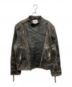 H&M ATELIERエイチアンドエム アトリエ）の古着「レザーバイカージャケット」｜ブラック