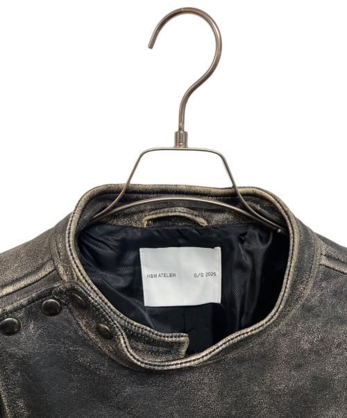 H&M ATELIER（エイチアンドエム アトリエ）H&M ATELIER (エイチアンドエム アトリエ) レザーバイカージャケット ブラック サイズ:Lの古着・服飾アイテム