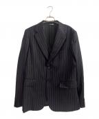 COMME des GARCONS HOMME PLUSコムデギャルソンオムプリュス）の古着「ドット×ストライプ ジャケット」｜ネイビー