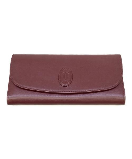 Cartier（カルティエ）Cartier (カルティエ) 長財布　マストライン　FMA G ボルドーの古着・服飾アイテム