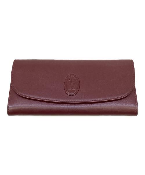 Cartier（カルティエ）Cartier (カルティエ) 長財布　マストライン　FMA G ボルドーの古着・服飾アイテム