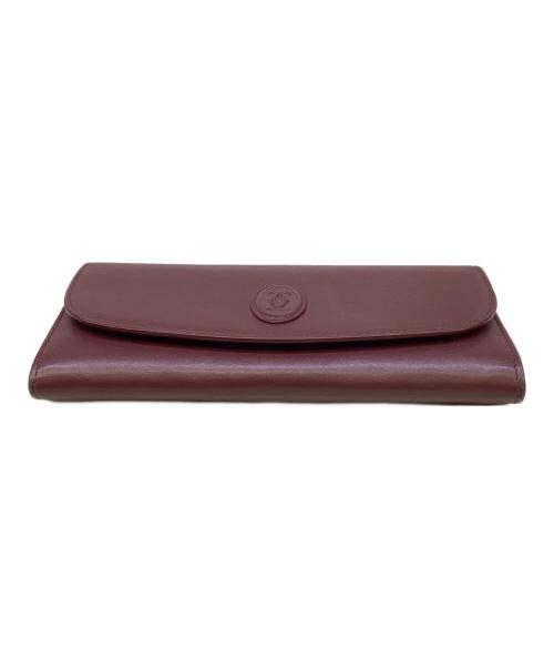 Cartier（カルティエ）Cartier (カルティエ) 長財布　マストライン　FMA G ボルドーの古着・服飾アイテム