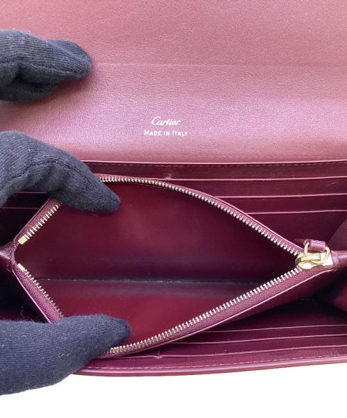 Cartier（カルティエ）Cartier (カルティエ) 長財布　マストライン　FMA G ボルドーの古着・服飾アイテム
