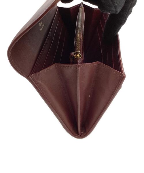 Cartier（カルティエ）Cartier (カルティエ) 長財布　マストライン　FMA G ボルドーの古着・服飾アイテム