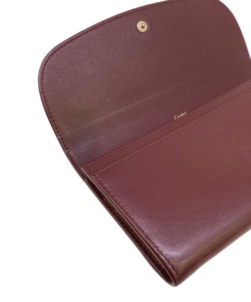 Cartier（カルティエ）Cartier (カルティエ) 長財布　マストライン　FMA G ボルドーの古着・服飾アイテム