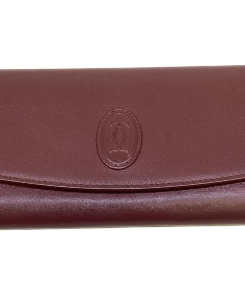 Cartier（カルティエ）Cartier (カルティエ) 長財布　マストライン　FMA G ボルドーの古着・服飾アイテム