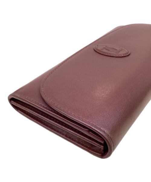 Cartier（カルティエ）Cartier (カルティエ) 長財布　マストライン　FMA G ボルドーの古着・服飾アイテム