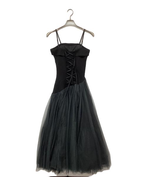 3.401 DEPARTMENT（サントヨンマルイチデパートメント）3.401 DEPARTMENT (サントヨンマルイチデパートメント) チュールワンピース ブラック サイズ:FREEの古着・服飾アイテム