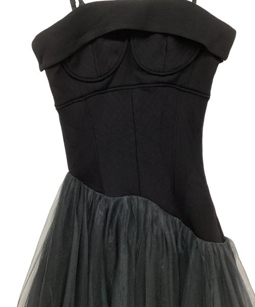 3.401 DEPARTMENT（サントヨンマルイチデパートメント）3.401 DEPARTMENT (サントヨンマルイチデパートメント) チュールワンピース ブラック サイズ:FREEの古着・服飾アイテム