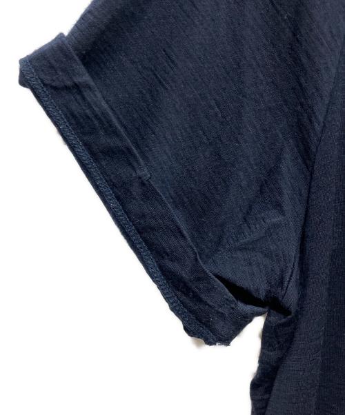 MUSE de Deuxieme Classe（ミューズ ドゥーズィエム クラス）MUSE de Deuxieme Classe (ミューズ ドゥーズィエム クラス) Prime wool jersey Tシャツ ネイビー サイズ:Freeの古着・服飾アイテム