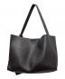 STUDIO NICHOLSON (スタジオ ニコルソン) THE REFLECTION TOTE/リフレクションレザートートバッグ ブラック：62000円