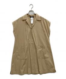 WEEKEND Max Mara（ウィークエンド マックスマーラ）の古着「コットン ポプリン シャツ ドレス」｜ベージュ