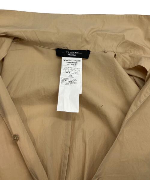 WEEKEND Max Mara（ウィークエンド マックスマーラ）WEEKEND Max Mara (ウィークエンド マックスマーラ) コットン ポプリン シャツ ドレス ベージュ サイズ:SIZE38の古着・服飾アイテム