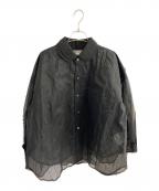 COMME des GARCONS COMME des GARCONSコムデギャルソン コムデギャルソン）の古着「24SS オーガンジーレイヤードブラウス」｜ブラック