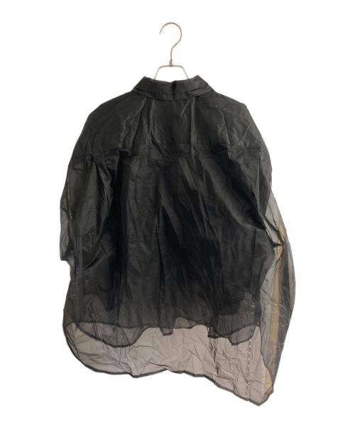 COMME des GARCONS COMME des GARCONS（コムデギャルソン コムデギャルソン）COMME des GARCONS COMME des GARCONS (コムデギャルソン コムデギャルソン) 24SS オーガンジーレイヤードブラウス ブラック サイズ:XSの古着・服飾アイテム