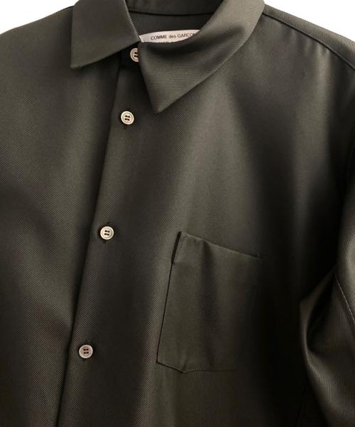 COMME des GARCONS COMME des GARCONS（コムデギャルソン コムデギャルソン）COMME des GARCONS COMME des GARCONS (コムデギャルソン コムデギャルソン) 捻れプリーツシャツジャケットワンピース ブラック サイズ:Sの古着・服飾アイテム