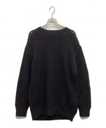 JUNYA WATANABE COMME des GARCONS（(ジュンヤワタナベ コムデギャルソン）の古着「メッシュニット」｜ブラック