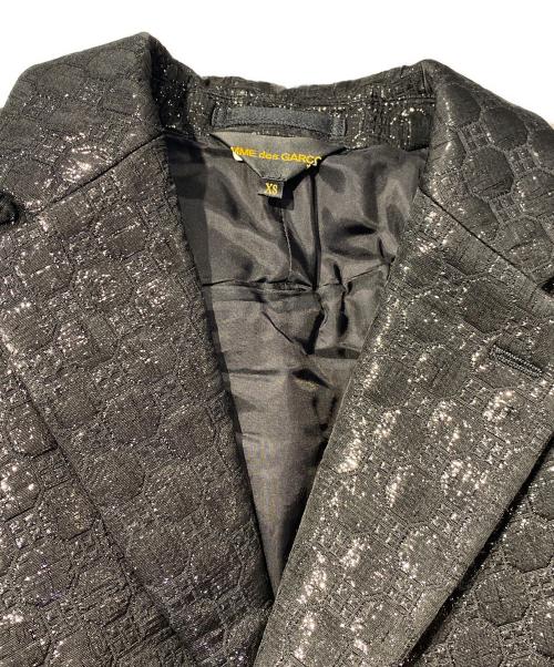 COMME des GARCONS（コムデギャルソン）COMME des GARCONS (コムデギャルソン) Lame Floating Weave Vest ブラック サイズ:XSの古着・服飾アイテム