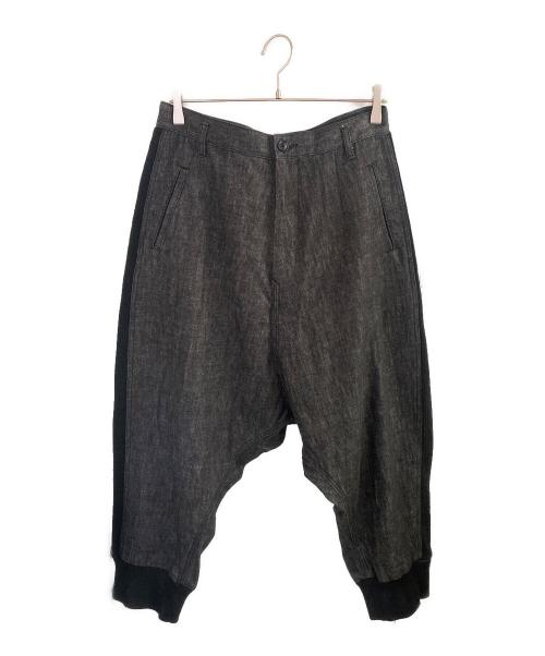 GROUND Y（グラウンドワイ）GROUND Y (グラウンドワイ) デニムリブパンツ ブラック サイズ:1の古着・服飾アイテム