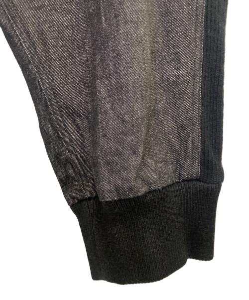 GROUND Y（グラウンドワイ）GROUND Y (グラウンドワイ) デニムリブパンツ ブラック サイズ:1の古着・服飾アイテム