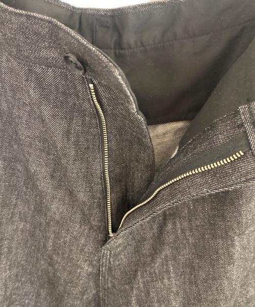 GROUND Y（グラウンドワイ）GROUND Y (グラウンドワイ) デニムリブパンツ ブラック サイズ:1の古着・服飾アイテム