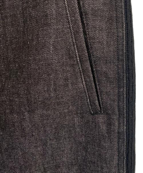 GROUND Y（グラウンドワイ）GROUND Y (グラウンドワイ) デニムリブパンツ ブラック サイズ:1の古着・服飾アイテム