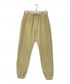 album di famigliaアルバム ディ ファミリア）の古着「VELVET BASIC TROUSERS」｜ベージュ