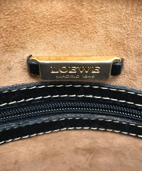 LOEWE（ロエベ）LOEWE (ロエベ) ヴィンテージショルダーバッグ ブラック サイズ:表記なしの古着・服飾アイテム