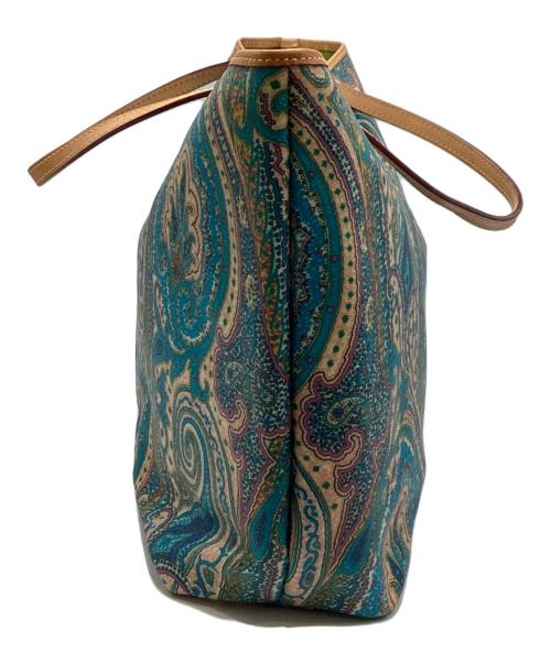 ETRO（エトロ）ETRO (エトロ) ペイズリートートバッグ ブルーの古着・服飾アイテム